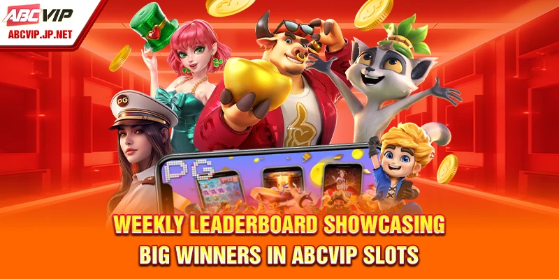 Weekly Leaderboard Showcasing Big Winners in ABCVIP Slots